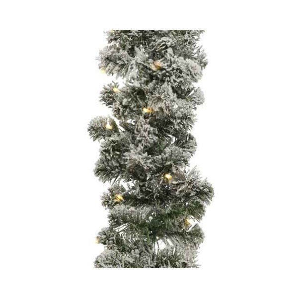Imperial Snowy Pre-Lit Garland 2.4m/9ft