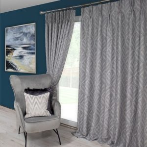 Sika Grey Pinch Pleat Curtains